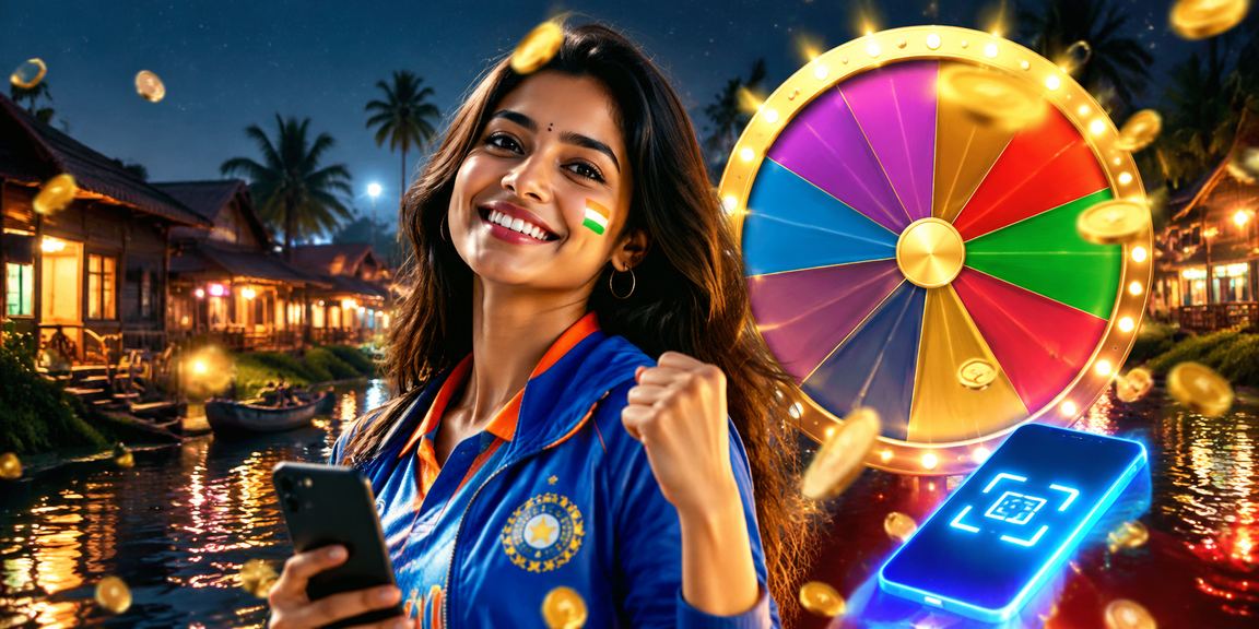 Night market crowd enjoying cricket betting in Kerala